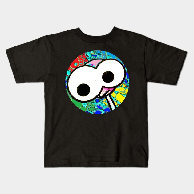 Emu, Bass, Pop Big Eyes Kids T-Shirt by LowEndGraphics